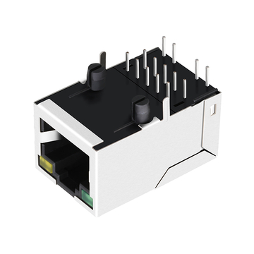 LPJ1153BHNL 10/100 Base-T Μονής Θύρας RJ45 POE Μαγνητική Υποδοχή Tab Up Πράσινη/Κίτρινη Εικόνα LED 2