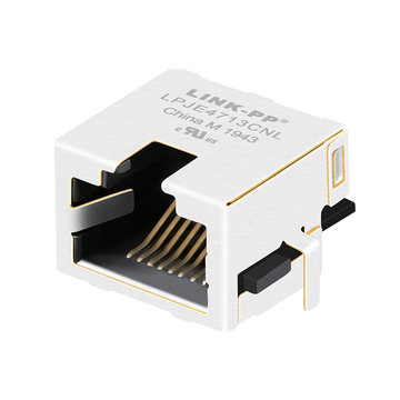 LPJE4713CNL 1X1 Port Without LED PCB Edge THT Shielded Low Profile RJ45 Jack Without Integrated Magnetics