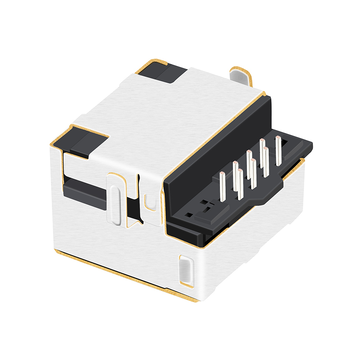 LPJE4713CNL 1x1-Port ohne LED, PCB-Kantenschutz, THT-geschirmte Low-Profile-RJ45-Buchse ohne integrierte Magnetik, Bild 5