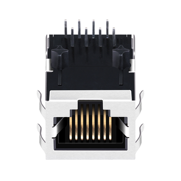 LPJ15212CNL 10/100 Base-T RJ45 vrouwelijke connector 1x1 poort lipje omhoog zonder LED afbeelding 2