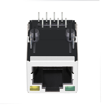LPJ16206B28NL 10/100 Base-T Tab Up Πράσινο/Κίτρινο LED 8 ακίδων RJ45 μαγνητικό βύσμα εικόνα 3