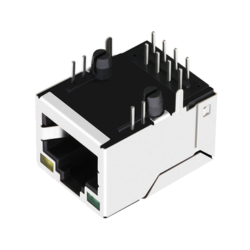 LPJ16206B28NL 10/100 Base-T Tab Up Πράσινο/Κίτρινο LED 8 ακίδων RJ45 μαγνητικό βύσμα εικόνα 2
