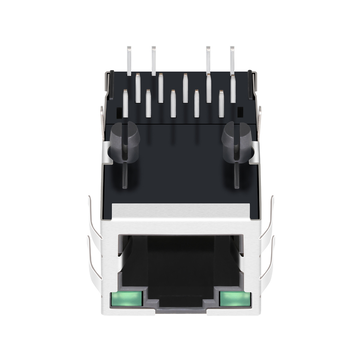 LPJ1144AWNL 10/100 Base-T Tab Up Πράσινο/Πράσινο LED 1x1 Θύρα RJ45 Θηλυκό βύσμα εικόνα 2