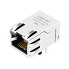 LINK-PP LPJ6004A47NL 10/100 베이스-T 탭 업 1x1 포트 RJ45 커넥터 노란색&녹색/노란색&녹색 LED 썸 이미지 1