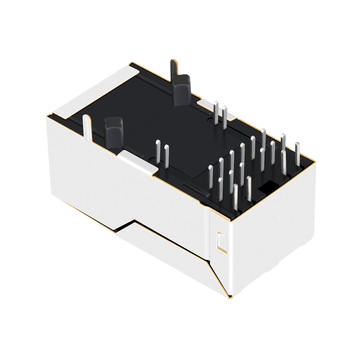 LPJK6064BHNL 100/1000 Base-T Tab Up Πράσινο/Κίτρινο LED Μονής Θύρας POE+ RJ45 Θηλυκό Βύσμα Εικόνα 3