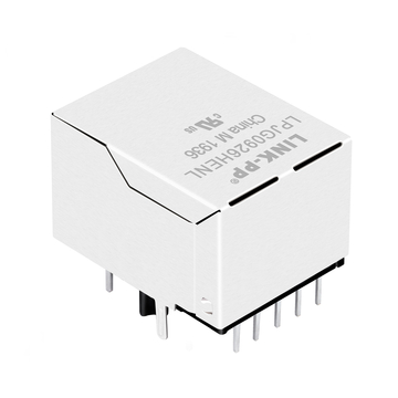 LINK-PP LPJG0926HENL 100/1000 Base-T Single Port RJ45 PoE+ Magjack Tab Down Green/Yellow LED image 4