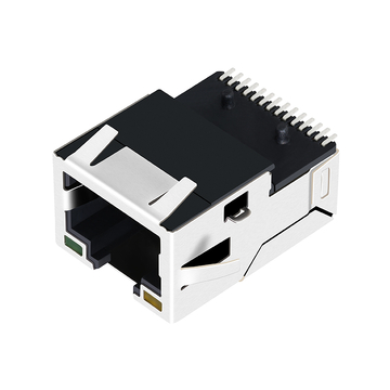 LPJ19905AGNL 10/100 Base-T Tab Up gele/groene LED SMT RJ45-connector met magneten afbeelding 3