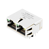 LPJ28193A28NL 10/100 Base-T Tab Up Green/Yellow LED 1x2 Port Ethernet RJ45 Connectors With Integrated Magnetics thumb image 1