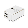 LPJ28193A28NL 10/100 Base-T Tab Up Green/Yellow LED 1x2 Port Ethernet RJ45 Connectors With Integrated Magnetics thumb image 3