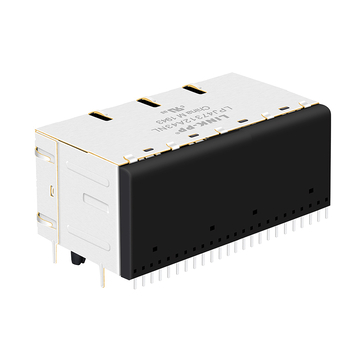 Belfuse 0810-2H4R-BG-F متوافق مع LPJ47312A43NL 100 Base-T RJ45 2X4 MagJacks Tab Up Green&Sellow/Green&Sellow LED image 3