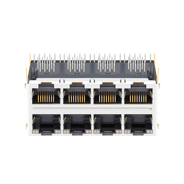 Pulse J20-0114NL kompatibel LPJ47312A43NL 100 Base-T RJ45 2x4 MagJacks Tab Up Grün&Gelb/Grün&Gelb LED Bild 4