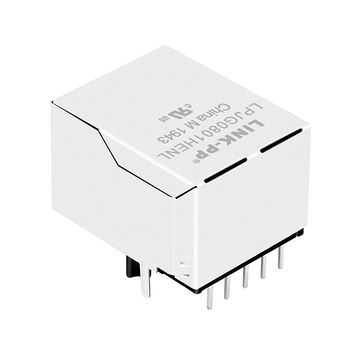 صورة رقم 3 لموصل لوحة الدوائر المطبوعة (PCB) أحادي المنفذ RJ45 أنثى، من نوع Base-T، بمؤشر LED أخضر/أصفر، LPJG0801HENL 100/1000.