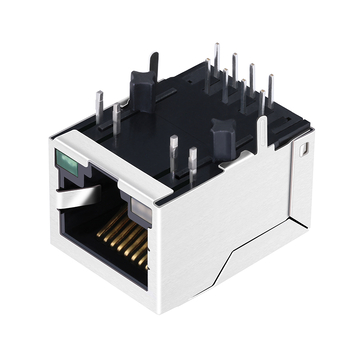 LPJE160H118NL Υποδοχή υποδοχής 1X1 RJ45 με υποδοχή Tab Down Green&Orange/Green LED χωρίς ενσωματωμένο μαγνητικό στοιχείο εικόνα 2