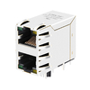 LPJE17200AENL Green/Yellow LED 2X1 Port RJ45 Jacks without Integrated Magnetics thumb image 1