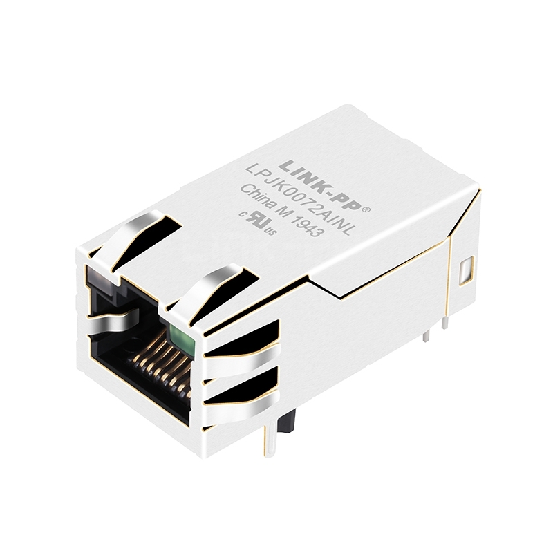LPJK0072AINL 100/1000 Base-T Tab Up Green&Yellow/Green Led 1x1 Port Ethernet RJ-45Connector