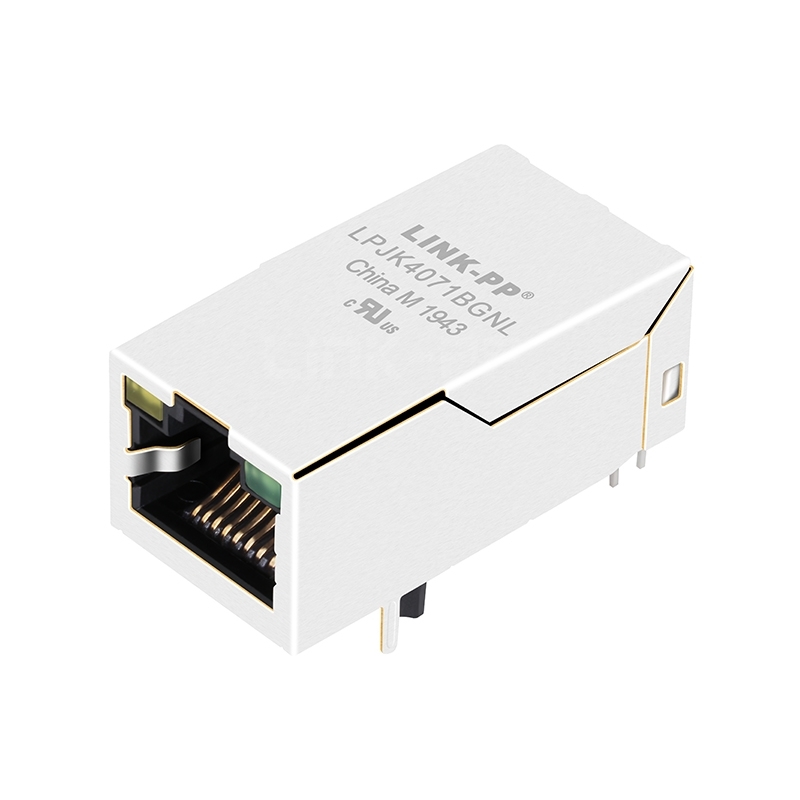LPJK4071BGNL 100/1000 Base-T Tab Up Yellow/Green Led 1x1 Port Length 32.5mm RJ45 Connector