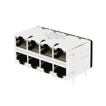 pulse jx20-0114nl compatible lpjx47312a43nl 100 base-t rj45 2x4 connectors tab up green&yellow green&yellow led