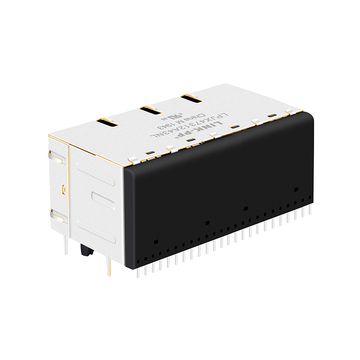 LPJX47312A43NL 10/100 Base-T Tab Up Green&Sellow/Green&Sellow LED 2X4 Port RJ45 Female Connectors image 4