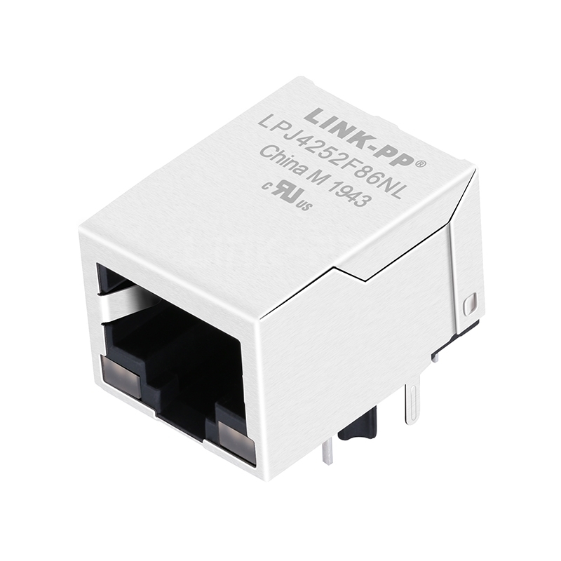 LPJ4252F86NL 10/100 Base-T 1x1 Port RJ45 Ethernet Magjack Yellow&Green/Green&Yellow Led
