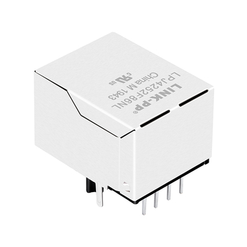LPJ4252F86NL 10 100 base-t rj45 magjack tab down yellow&green green&yellow led image 3