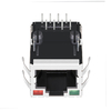 LPJ16183A107NL 10/100 Base-T Tab Up أخضر/برتقالي Led منفذ واحد محمي RJ45 موصل الشبكة صورة الإبهام 3