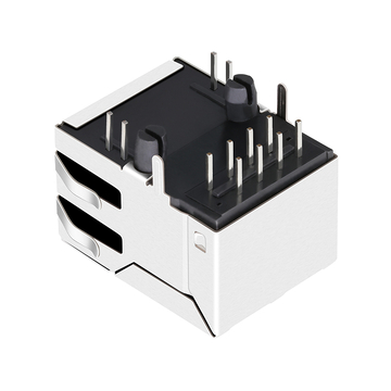 LPJ16183A107NL 10/100 Base-T Tab Up Green/Orange Led Single Port Shielded RJ45 Network Connector image 4