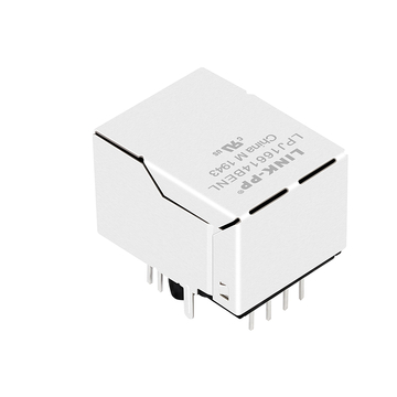 LPJ16614BENL 10 100 base-t rj45 magjack tab up green yellow led image 3