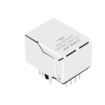 LPJ16614BENL 10/100 Base-T RJ45 ethernet-aansluiting met één poort en magnetische sluiting. Groene/gele LED (afbeelding 3)