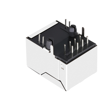 LPJ16614BENL 10/100 Base-T RJ45 ethernet-aansluiting met één poort en magnetische sluiting. Groene/gele LED (afbeelding 4)