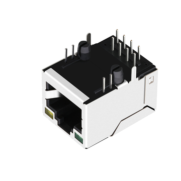 LPJ16614BENL 10 100 base-t rj45 magjack tab up green yellow led image 5