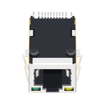 LPJ19662AANL 10/100 Base-T Tab Up Yellow/Green Led Single Port RJ45 Magnetic Jack image 2