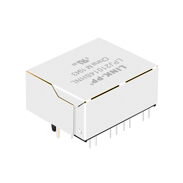 LPJ21014BHNL 10/100 Base-T 1x2 poort geïntegreerde RJ45-connectoren Tab Up groene/gele LED afbeelding 3