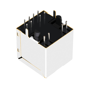 LPJD4327B4NL 10/100 Base-T POE 垂直RJ45一体型コネクタ（緑＆黄/緑＆黄LED付き）画像3