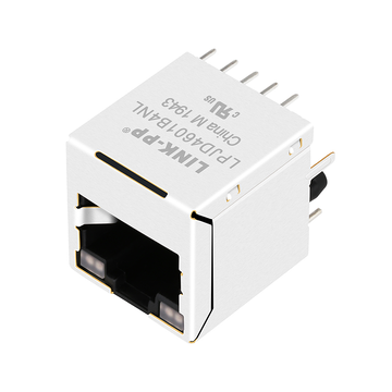 LPJD4601B4NL 100/1000 Base-T 垂直型 RJ45 メス コネクタ 緑＆黄/緑＆黄 LED 画像 2