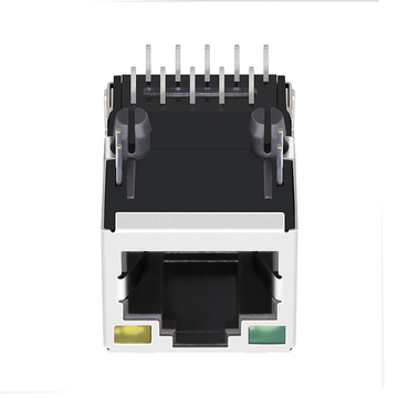ARJM11D7-104-AB-EW2 Compatibel LINK-PP LPJ16668BENL 10/100 Base-T Tab UP Groen/Gele LED 1 Poort PoE+ RJ45 Connector afbeelding 2