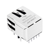 LPJG0846GENL Cat5e Промышленный разъем RJ45, однопортовый, 100/1000 Base-T, выступ вниз, зеленый/желтый светодиод, изображение большого пальца 4