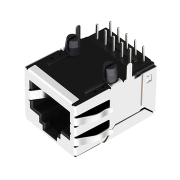 LPJG16314CNL Connettore RJ45 a 10 pin a porta singola con magneti, 100/1000 Base-T, senza LED, immagine 2
