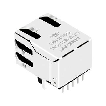 TE 6605835-1 متوافق مع LPJG16314CNL 100/1000 Base-T منفذ واحد RJ45 مغناطيسي، علامة التبويب لأعلى بدون مؤشر LED، الصورة 3