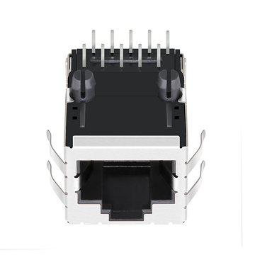 LPJG16314CNL Connettore RJ45 a 10 pin a porta singola con magneti, 100/1000 Base-T, senza LED, immagine 5
