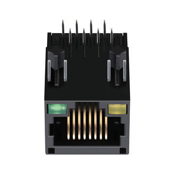 LPJ0012NDNL 10/100 Base-T Tab Down Geel/Groene LED 1x1 Poort Ongeïsoleerde RJ45-aansluiting afbeelding 5