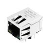 LPJ0112GDNL 10/100 Base-T Tab Down Single Port Rectifier Diode POE RJ45 Pass Through Connector Yellow/Green Led thumb image 1