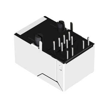 LPJ1014B66NL 10/100 Base-T Tab Up Groen/Groene LED 1x1 Poort RJ45 Jack Connector afbeelding 3