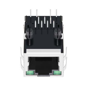 LPJ1014B66NL 10/100 Base-T Tab Up Groen/Groene LED 1x1 Poort RJ45 Jack Connector afbeelding 2