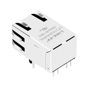 LPJ1026AWNL 10/100 Base-T Tab Up 1x1 Port RJ45 Θηλυκός Σύνδεσμος με Πράσινο/Πράσινο LED εικόνα 5