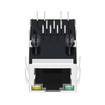 LPJ6014A175NL 10/100 Base-T RJ45 1x1 poort Ethernet modulaire jack lipje omhoog groene/gele led afbeelding 4
