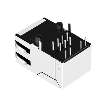 LPJ6014A175NL 10/100 Base-T RJ45 1x1 poort Ethernet modulaire jack lipje omhoog groene/gele led afbeelding 5