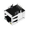 LPJ16617ADNL 10/100 Base-T Tab Up, однопортовый разъем RJ45 для монтажа на панели с желтым/зеленым светодиодом, изображение большого пальца 2