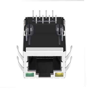 LPJ16617ADNL 10/100 Base-T Tab Up RJ45-paneelconnector met één poort en gele/groene LED (afbeelding 4)