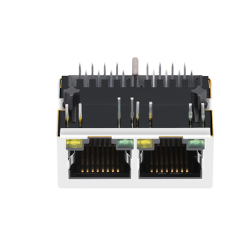 LPJ26404-8AENL 10/100 Base-T Tab Down Green/Yellow LED 1x2 Port RJ45 Ethernet Connector image 5