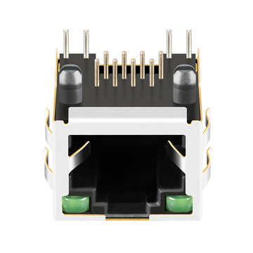 LPJE101A65NL Tab Up Green/Green LED 1X1 Port RJ45 Jack without Integrated Magnetics image 2